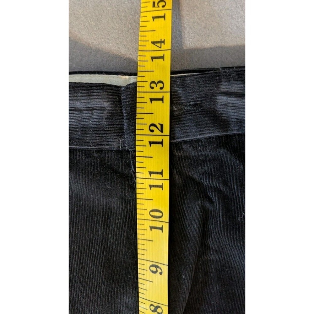 Dockers Men’s Corduroy Pants 40x30 Black Flat Front Classic Fit 100% Cotton NWT - Picture 8 of 10